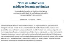 “Fim da selfie” com médicos levanta polêmica